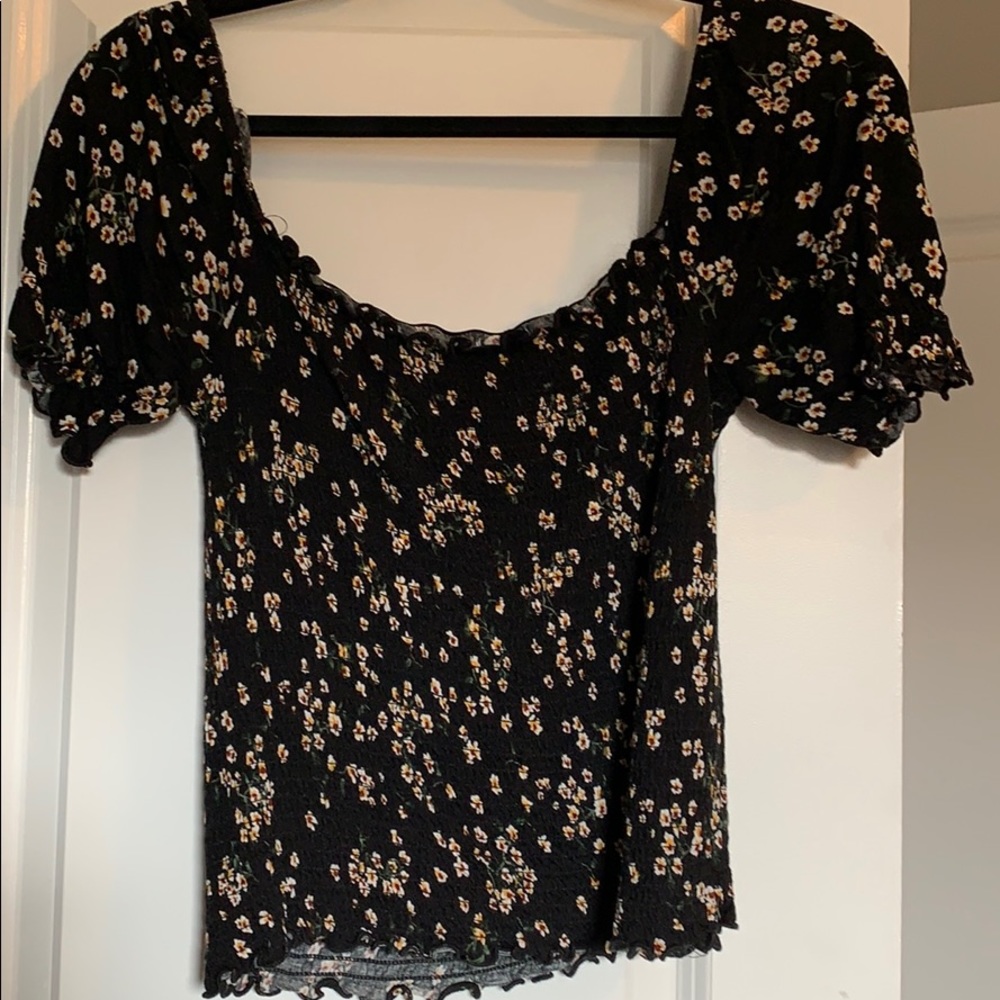 Off the shoulder floral top